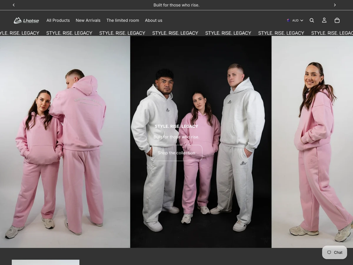 Lhotse Fashion website preview