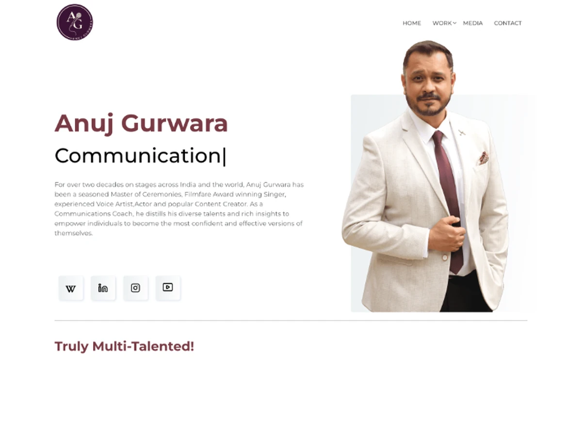 Anuj Gurwara website preview