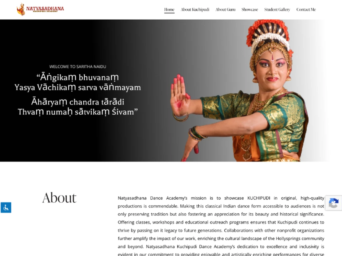 NS Kuchipudi website preview