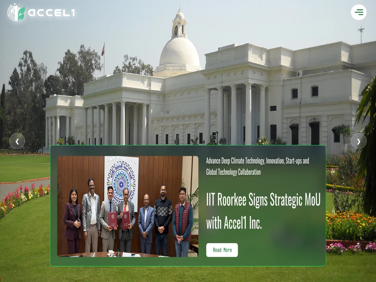 Accel1 website preview