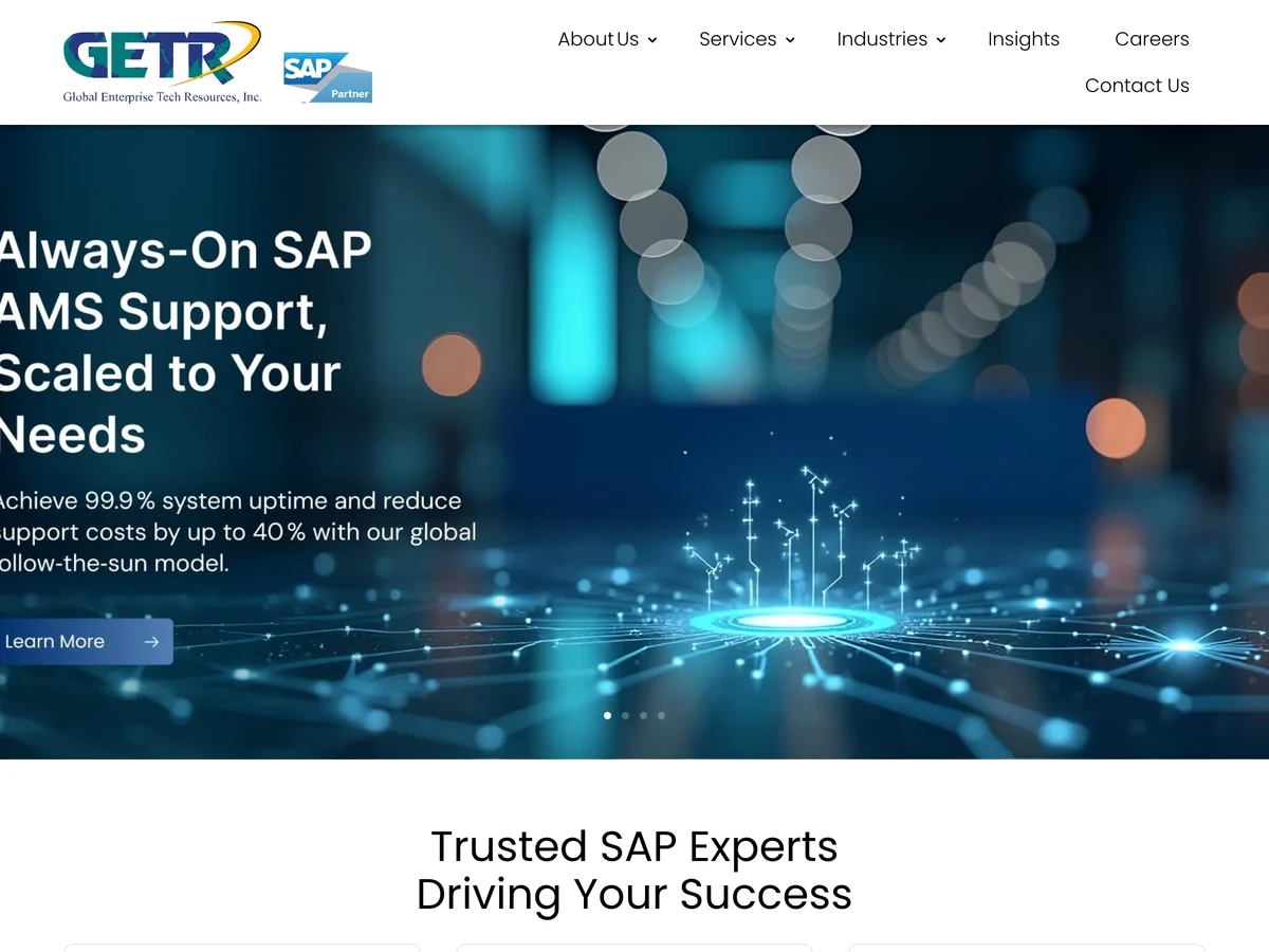 GETR website preview