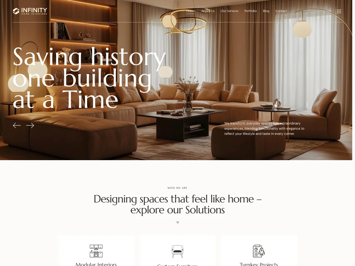 Infiniti Global website preview