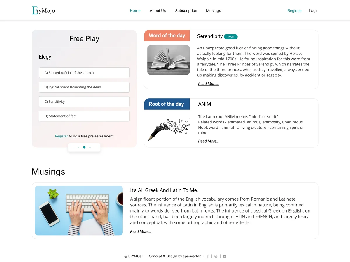ET MOJO website preview