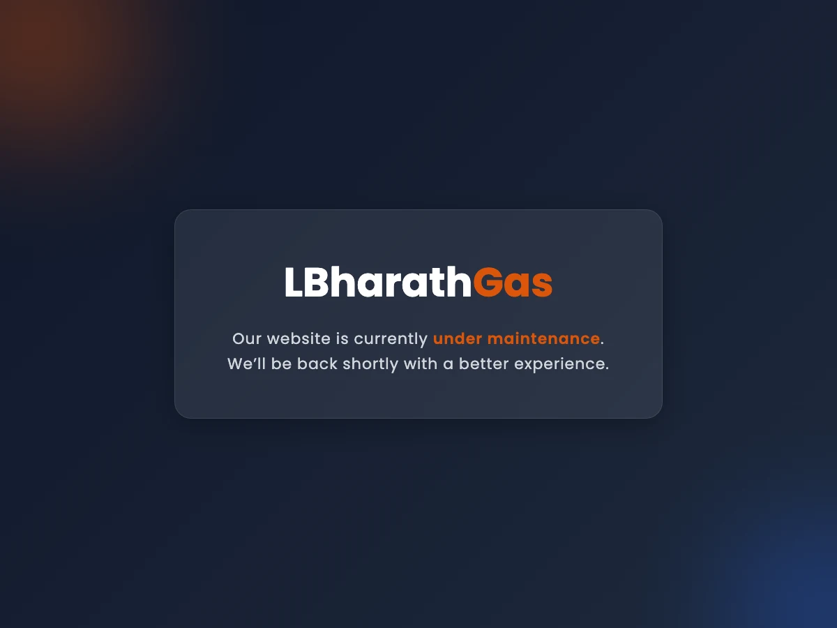 L Bharat Gas website preview