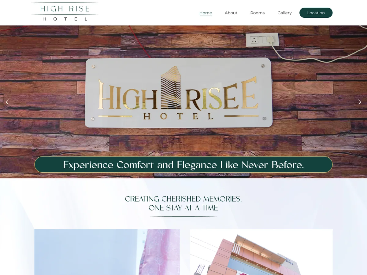 High Risee website preview