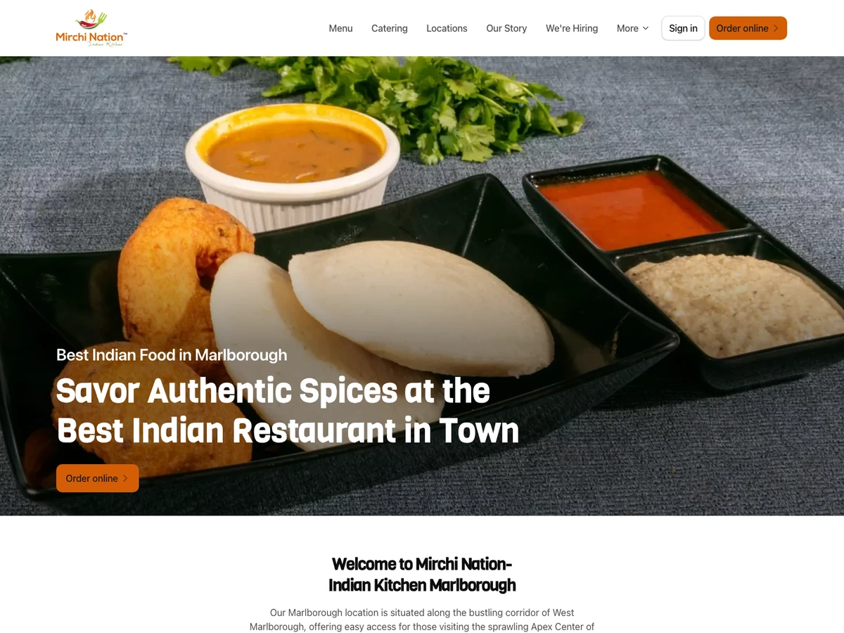 Mirchi Nation website preview