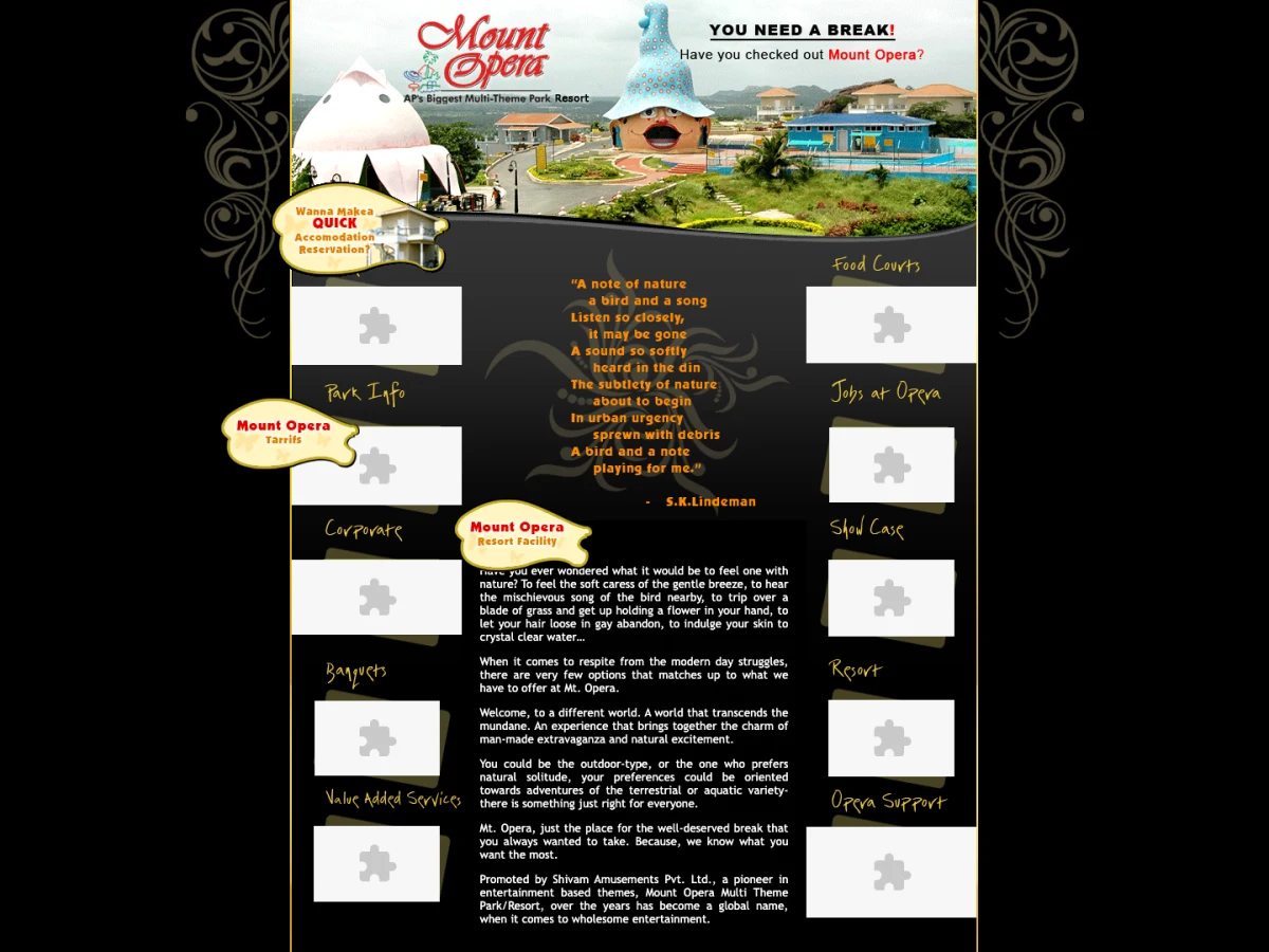 Mount Opera website preview