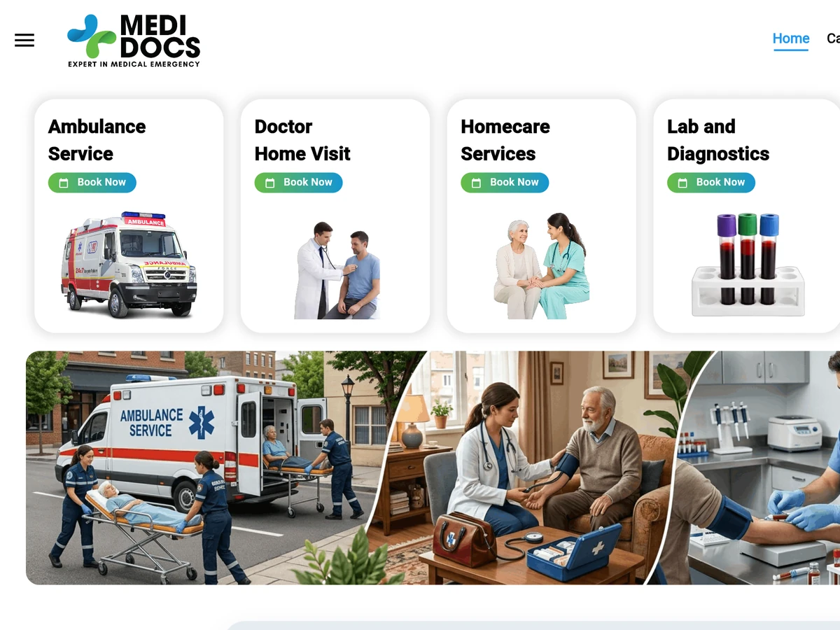 Medidoc website preview