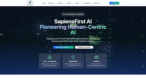 Sapiens First Desktop View