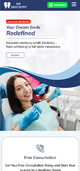 MK Dentistry Mobile View